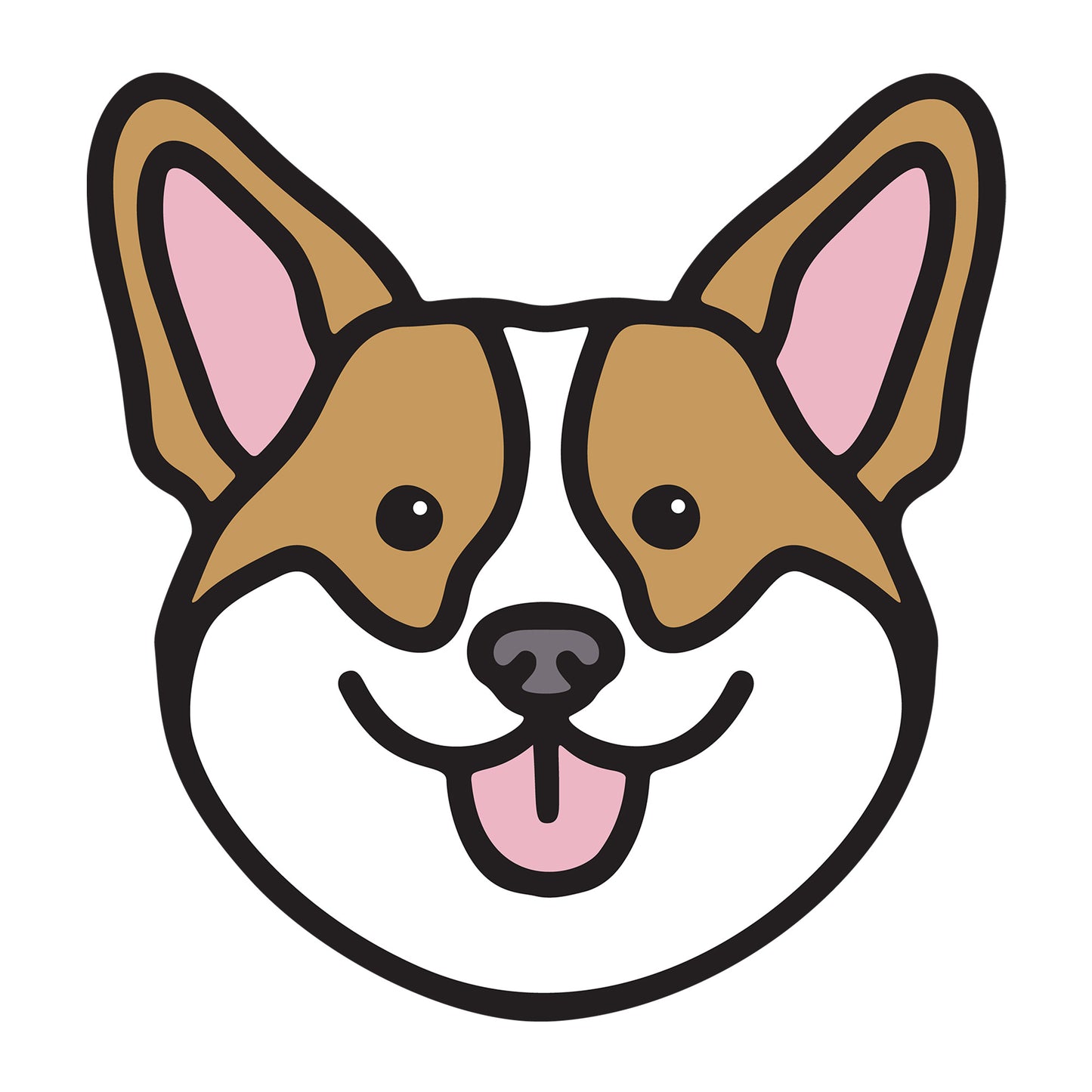 Corgi SVG dog design for Cricut, Silhouette, laser cutting, vinyl, sublimation, and pet craft projects.