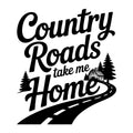Country Roads Take Me Home SVG