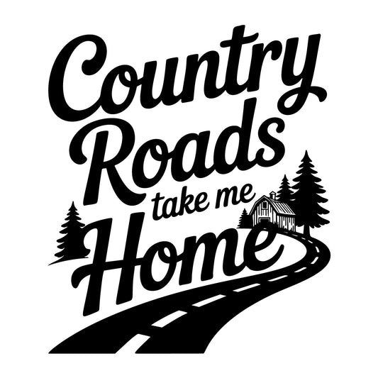 Country Roads Take Me Home SVG