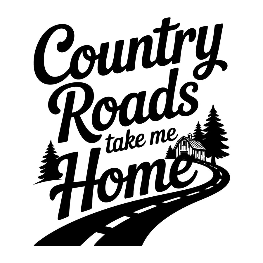 Country Roads Take Me Home SVG
