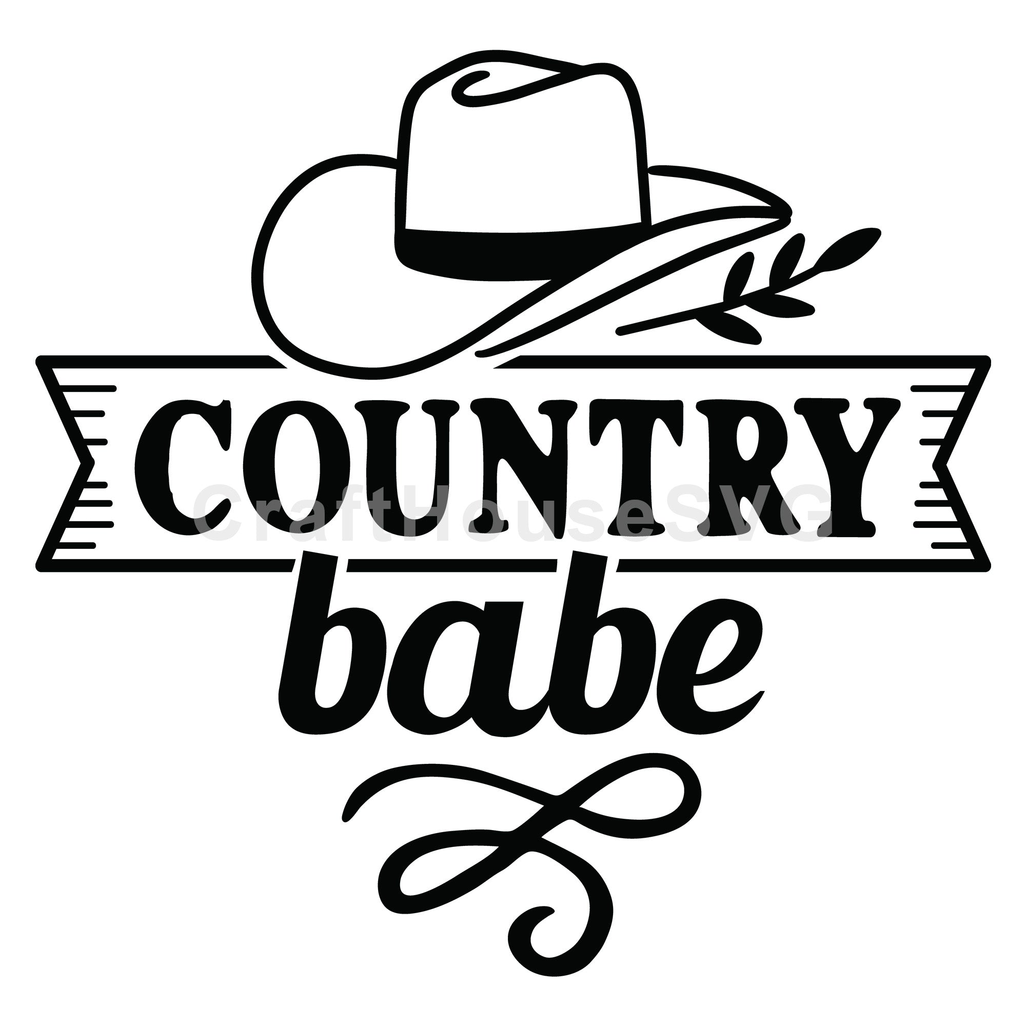 Country babe SVG