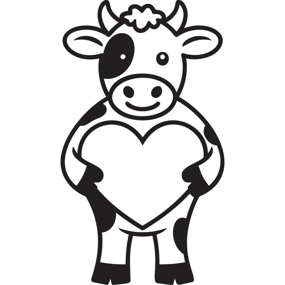 Cow SVG File SVG DXF EPS PNG - Craft House SVG