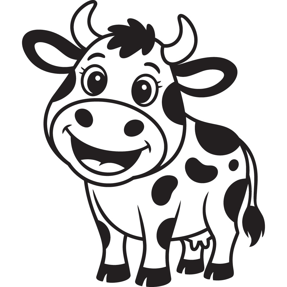 Cow SVG File SVG DXF EPS PNG - Craft House SVG