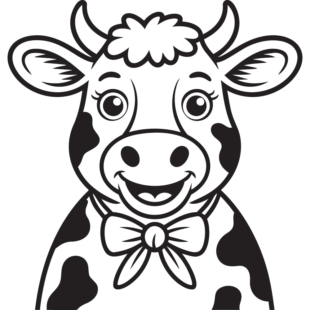 Cow SVG File SVG DXF EPS PNG - Craft House SVG