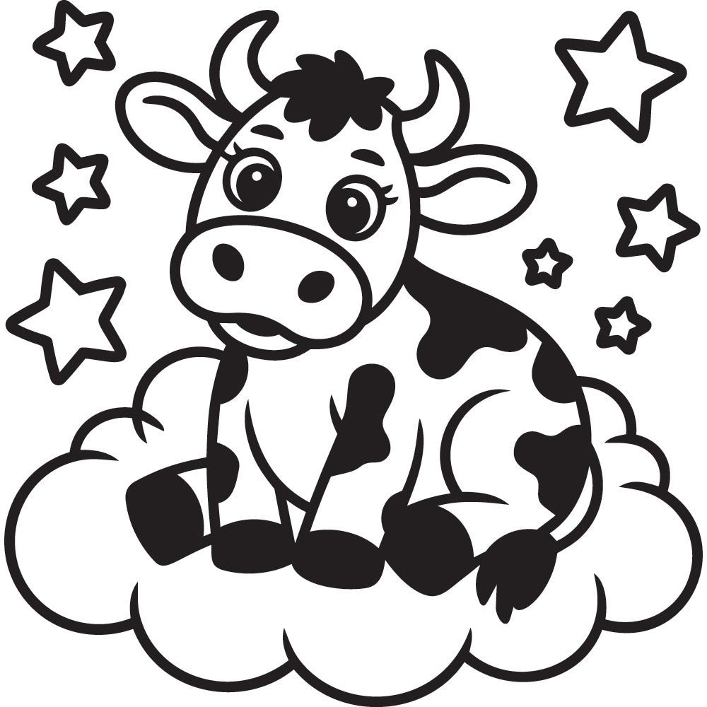 Cow SVG File SVG DXF EPS PNG - Craft House SVG