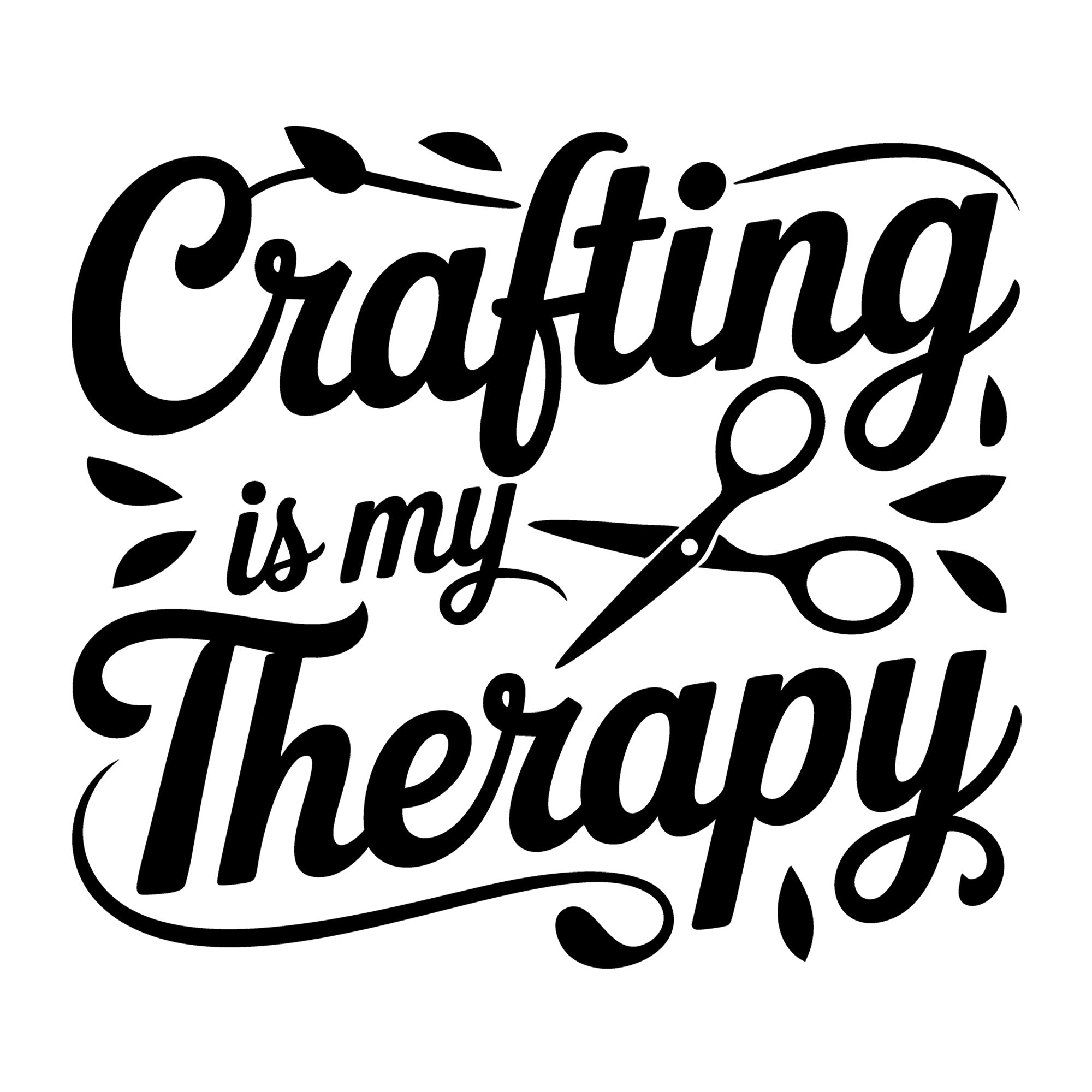 Crafting Is My Therapy SVG