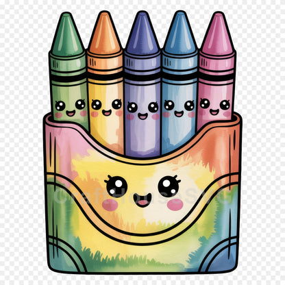 Kawaii Back to School Clipart Bundle