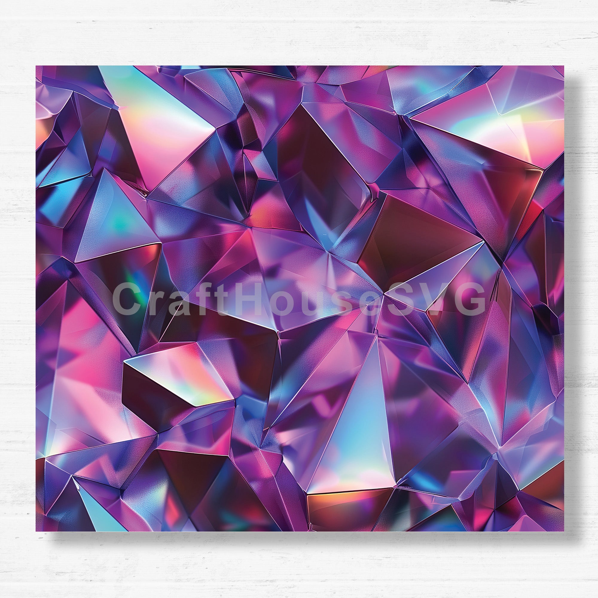 Holographic Crystal 20 oz Straight Tumbler Wrap JPG