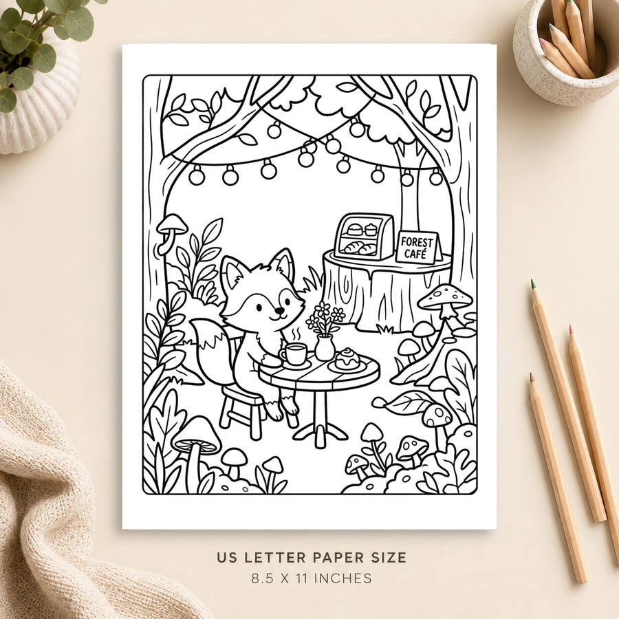 Cute Animal Coloring Page