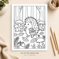 Cute Animal Coloring Page