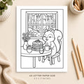 Cute Animal Coloring Page