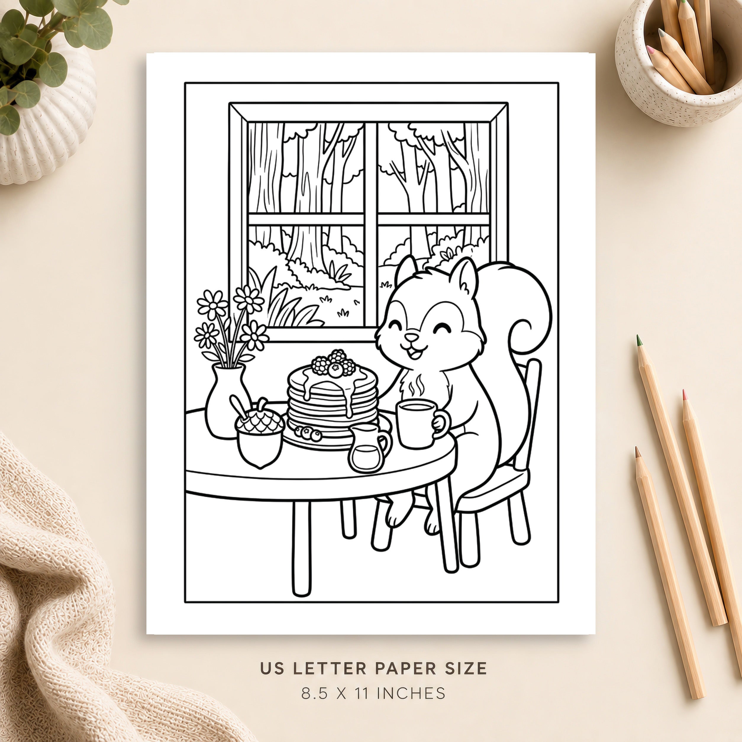 Cute Animal Coloring Page