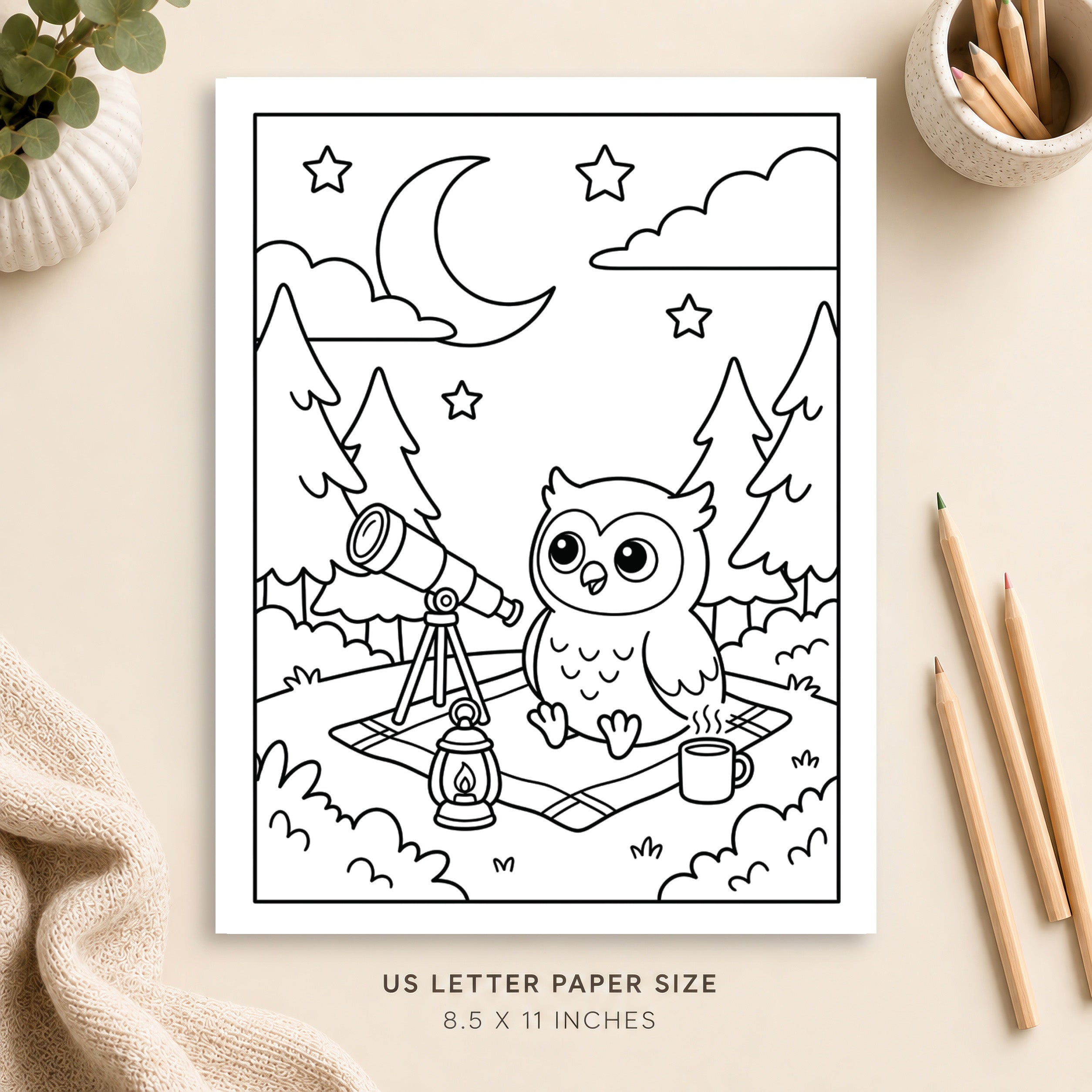 Cute Animal Coloring Page