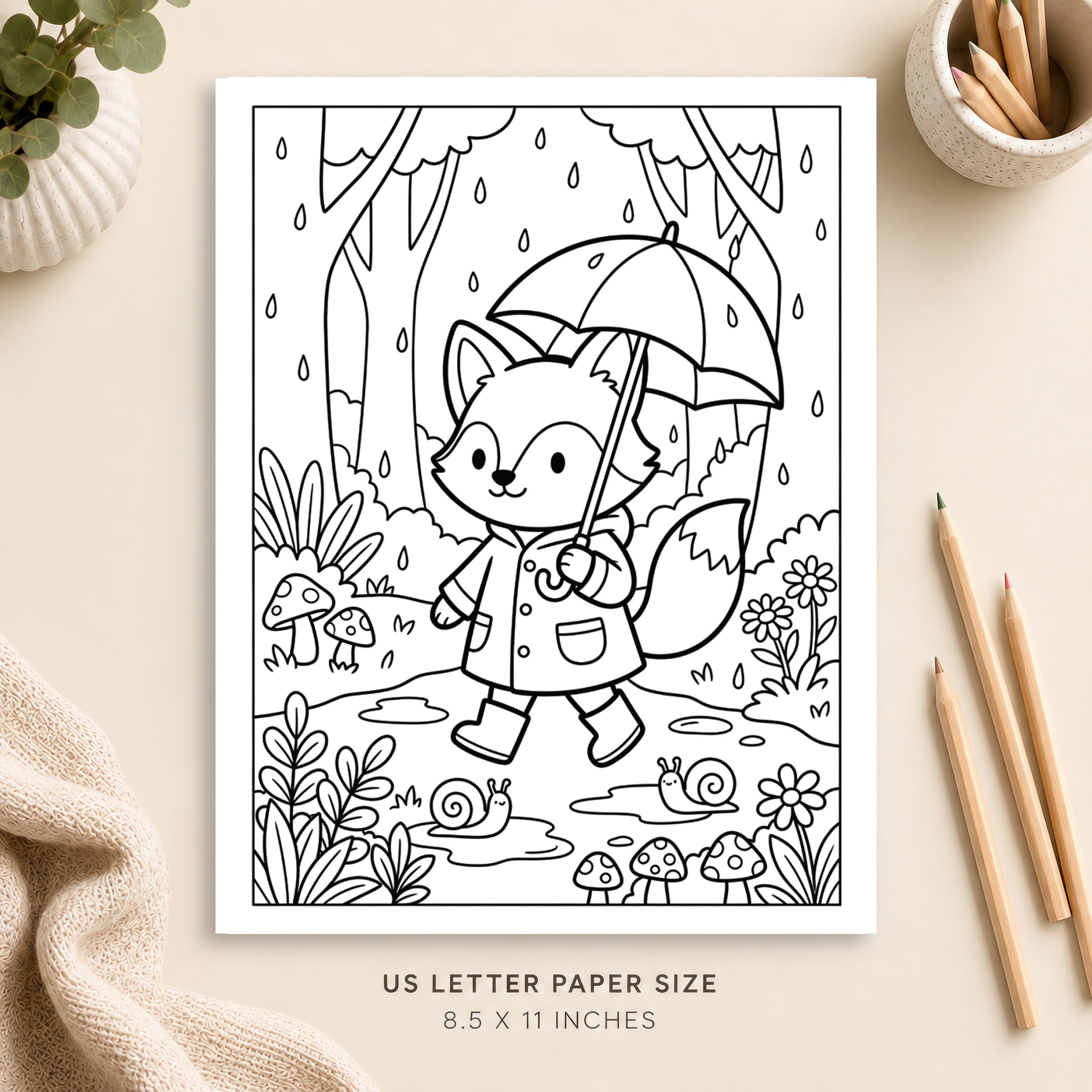 Cute Animal Coloring Page