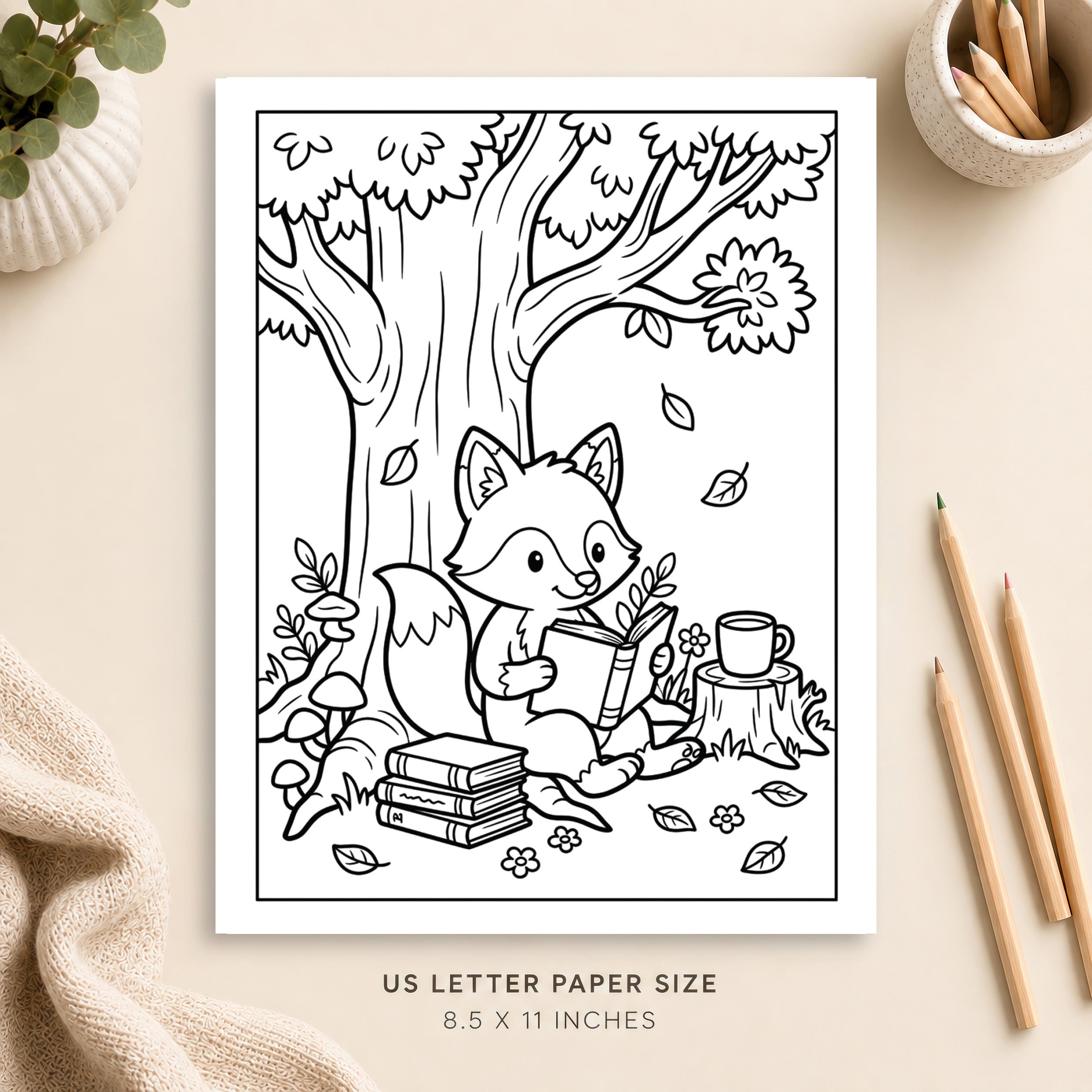 Cute Animal Coloring Page