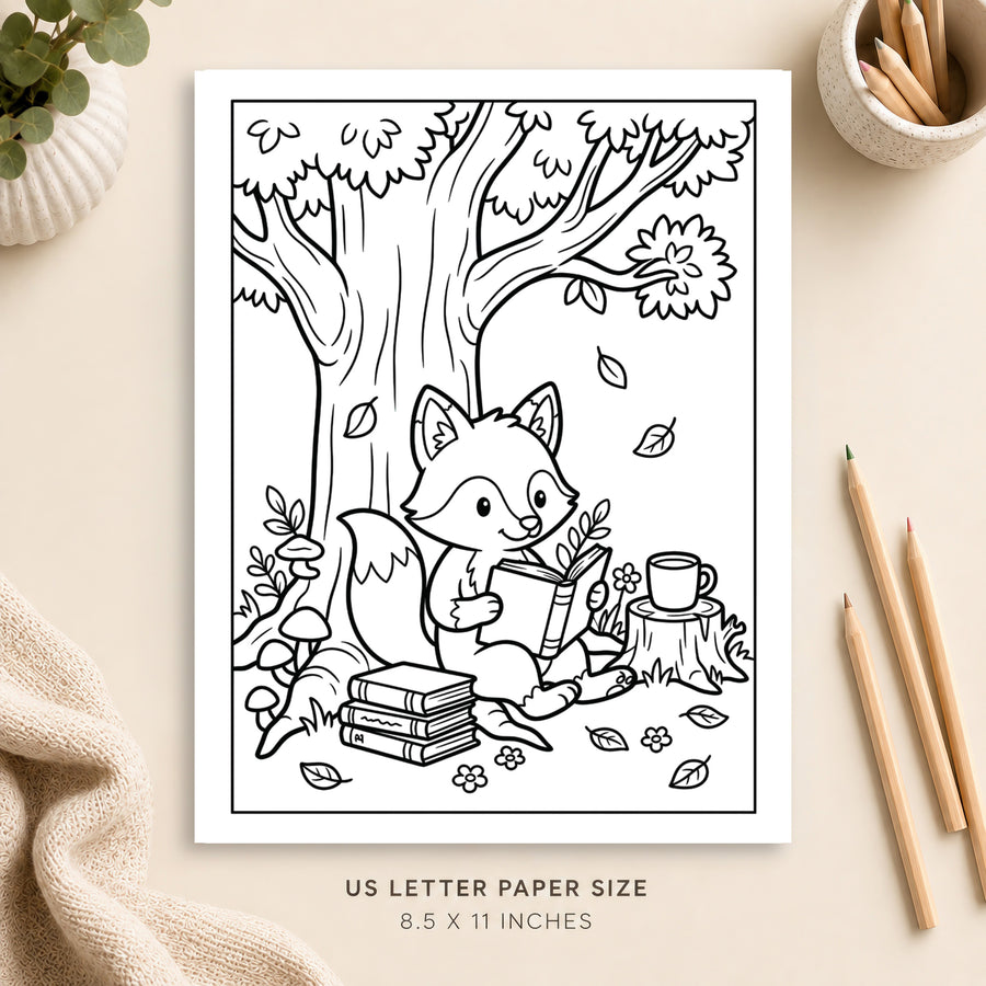 Cute Animal Coloring Page