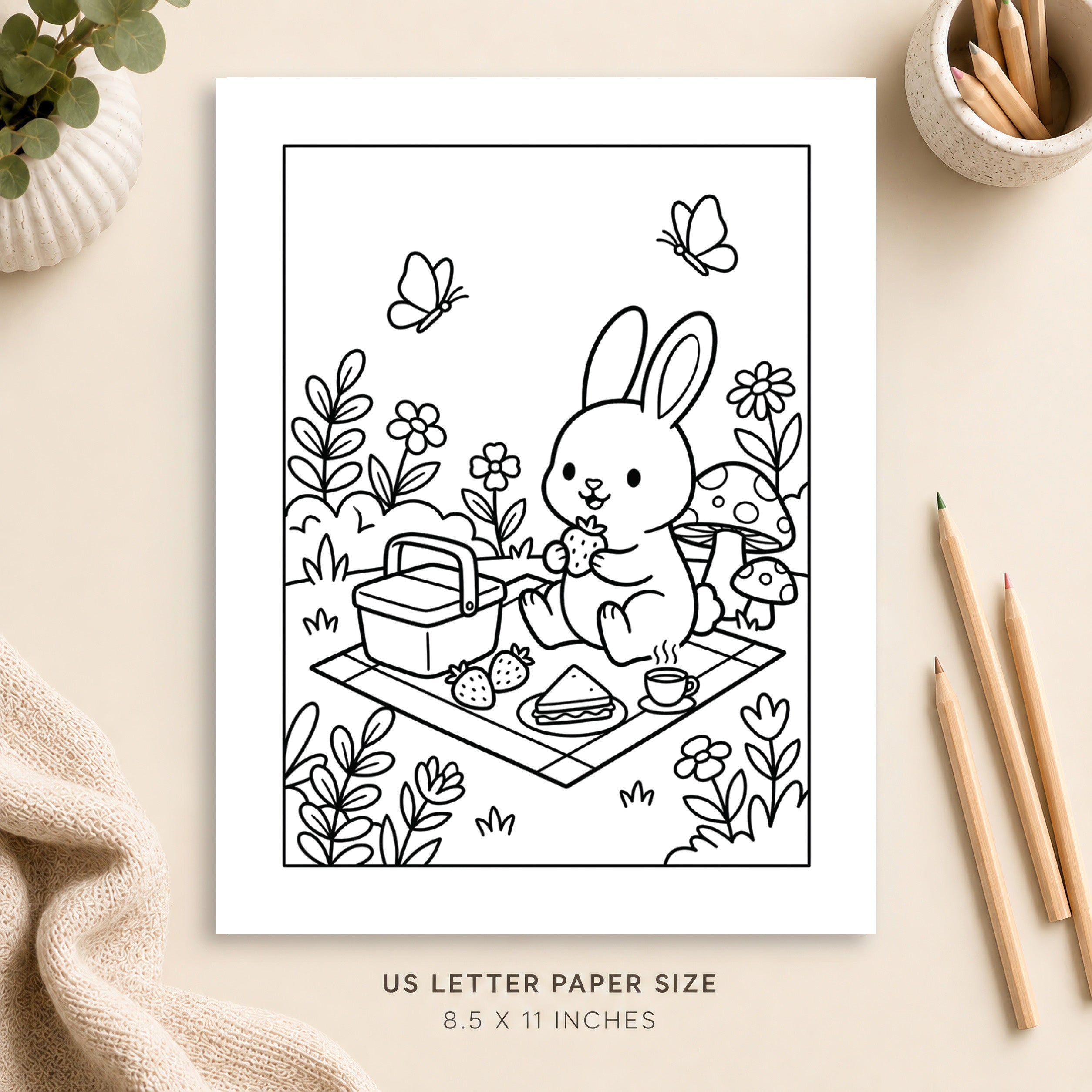 Cute Animal Coloring Page