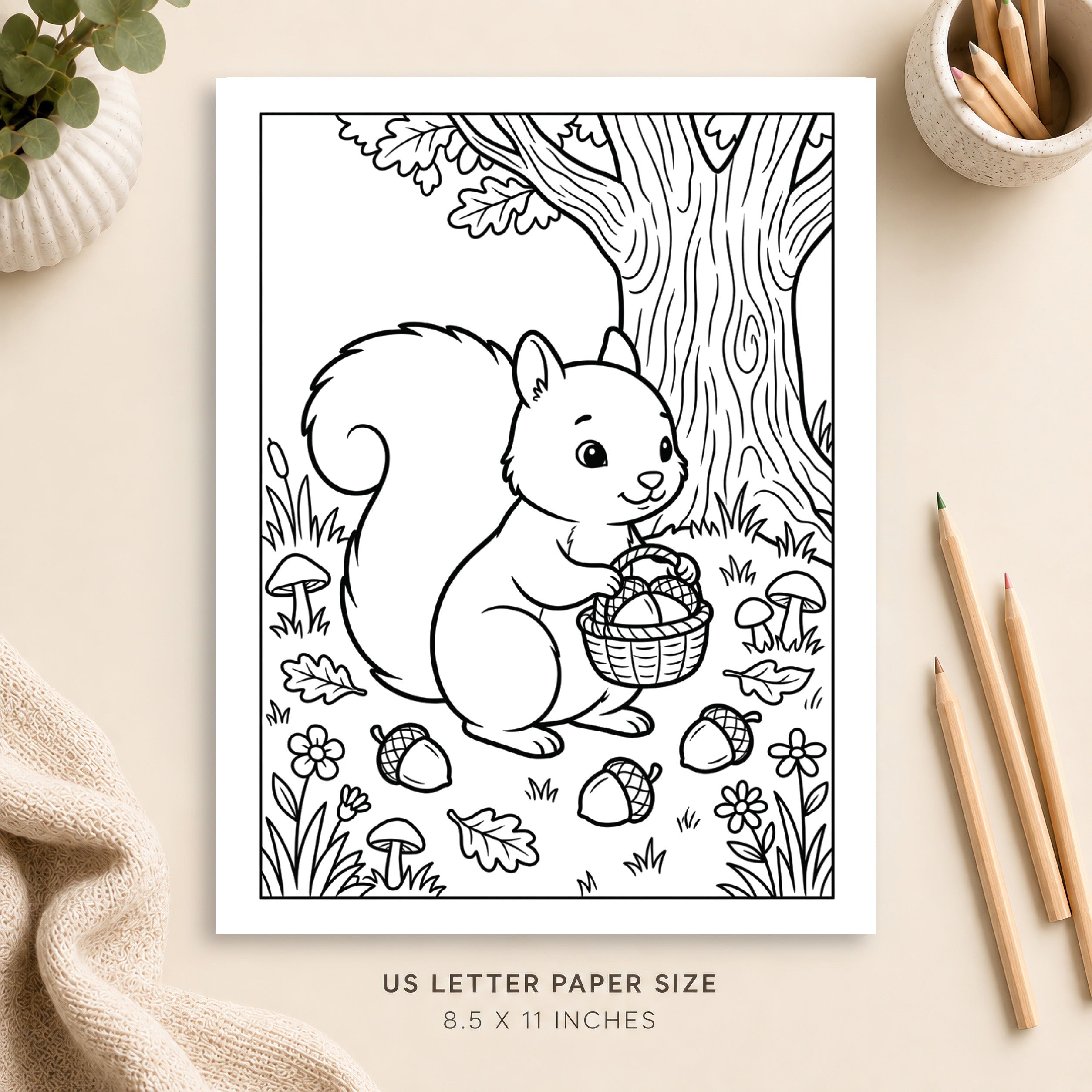 Cute Animal Coloring Page