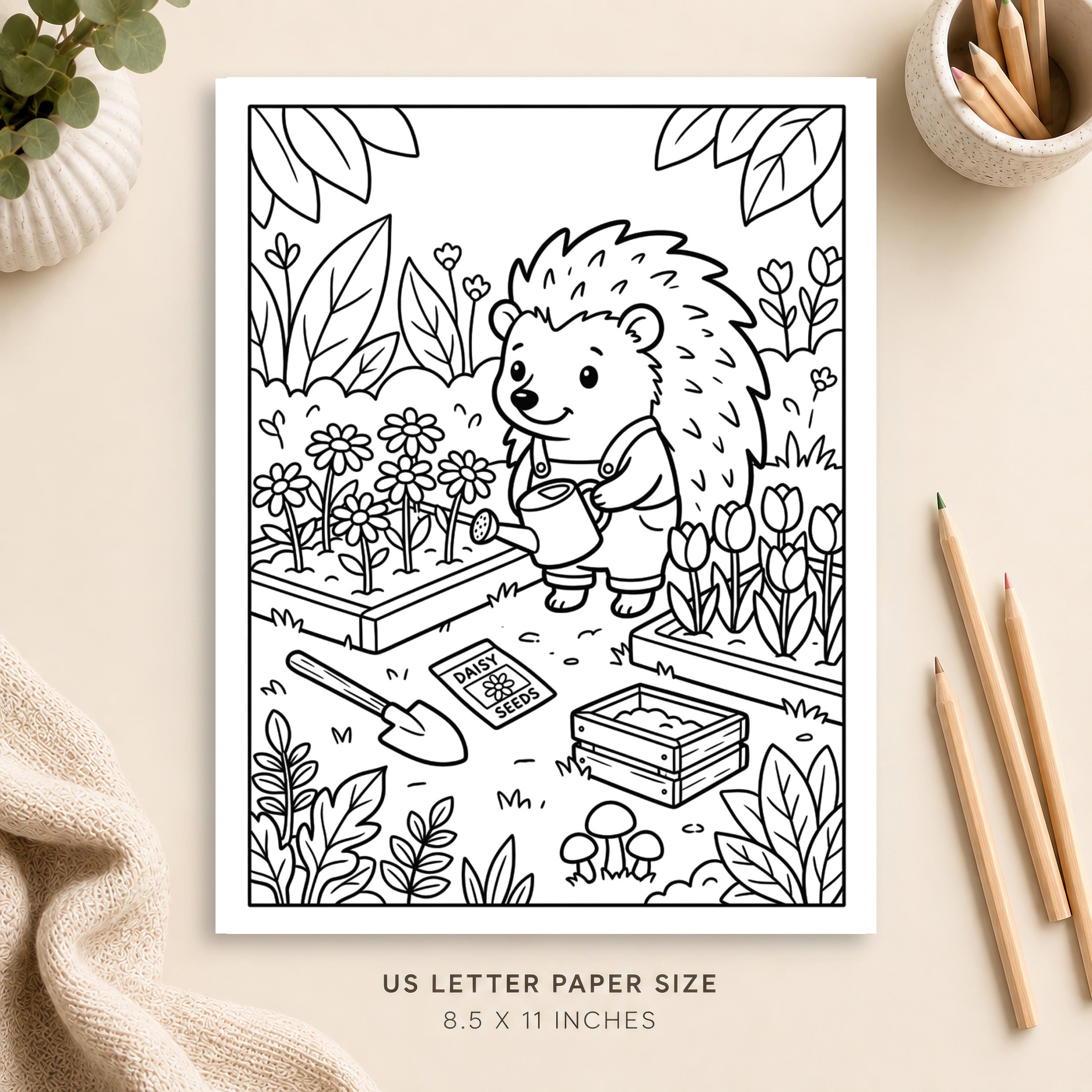 Cute Animal Coloring Page