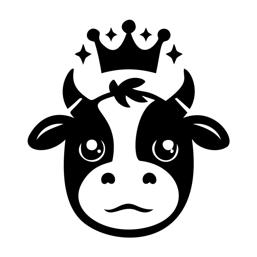 Cute Cow Silhouette SVG design for Cricut, Silhouette, laser cutting, vinyl, sublimation, and craft projects.
