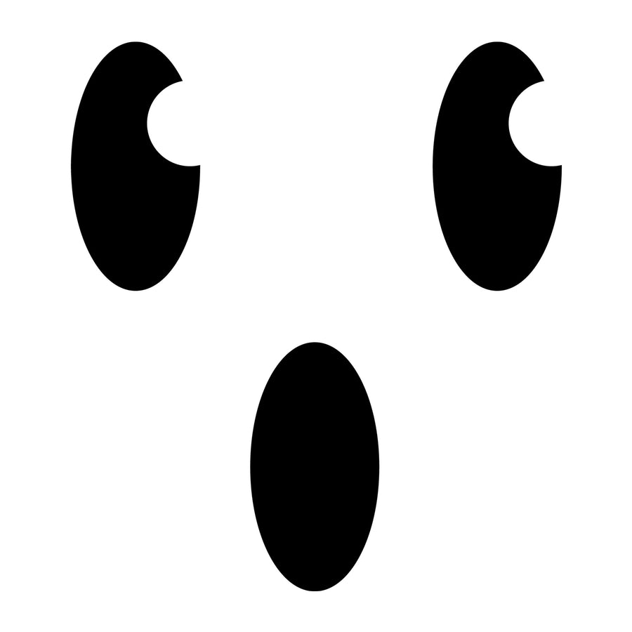 Cute Ghost Face SVG design for Cricut, Silhouette, laser cutting, vinyl, sublimation, and Halloween craft projects.