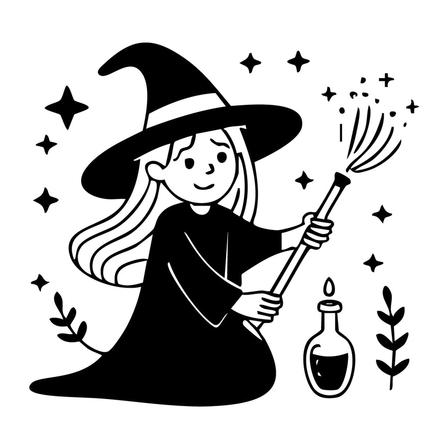 Cute Witch SVG