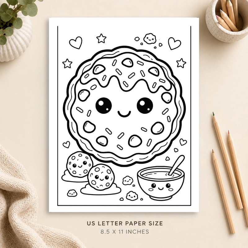 Cute Cookie Coloring Page 5