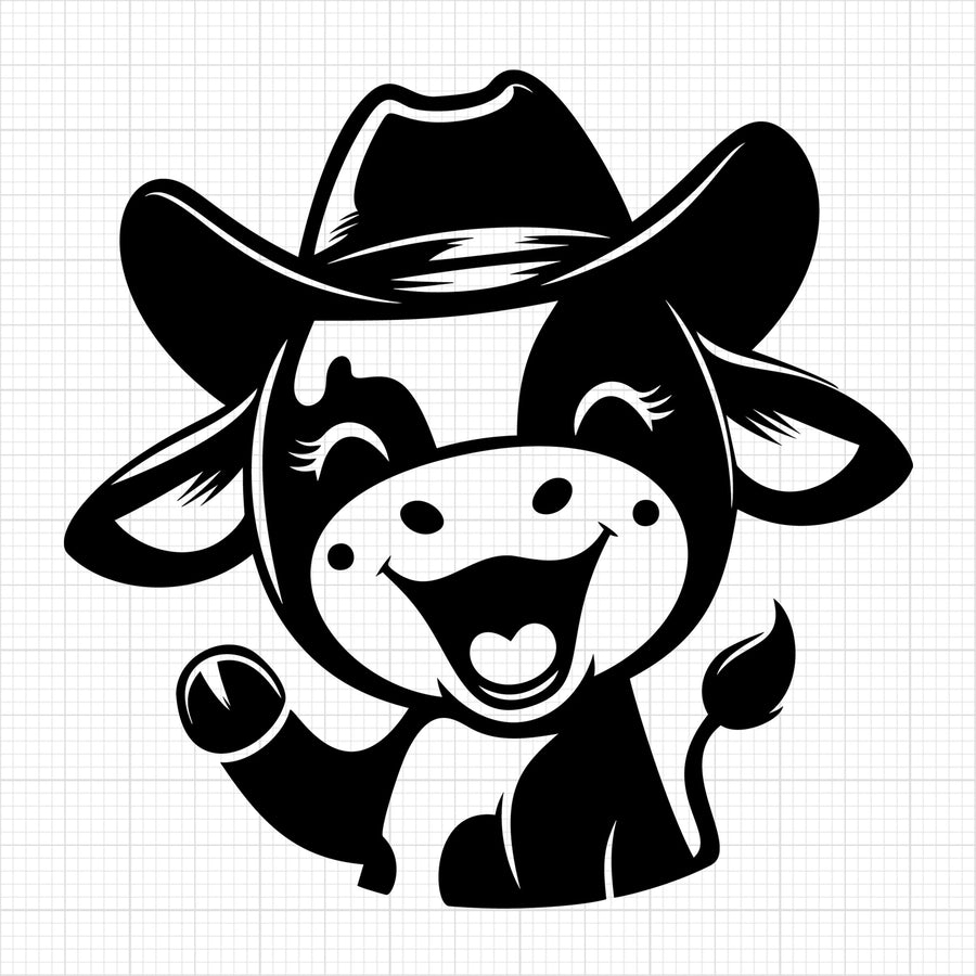 Cute Cow Silhouette 102