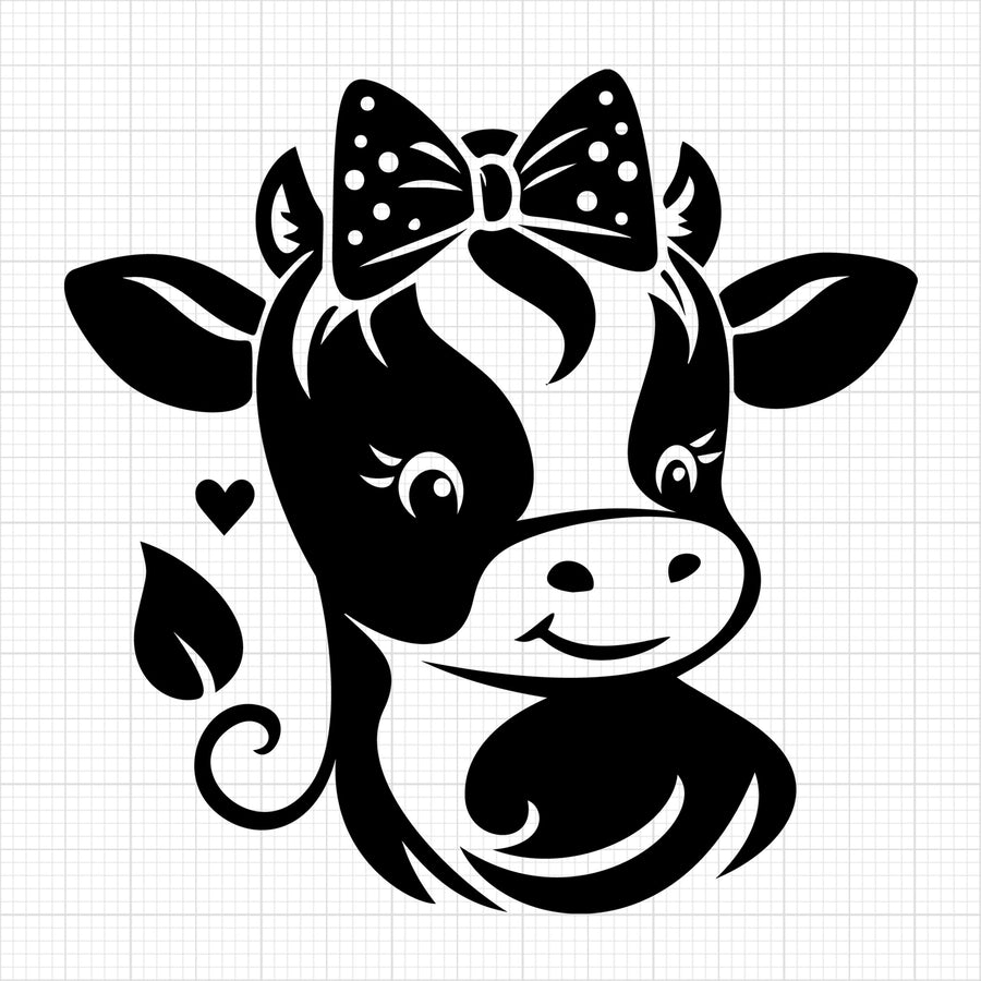 Cute Cow Silhouette 12