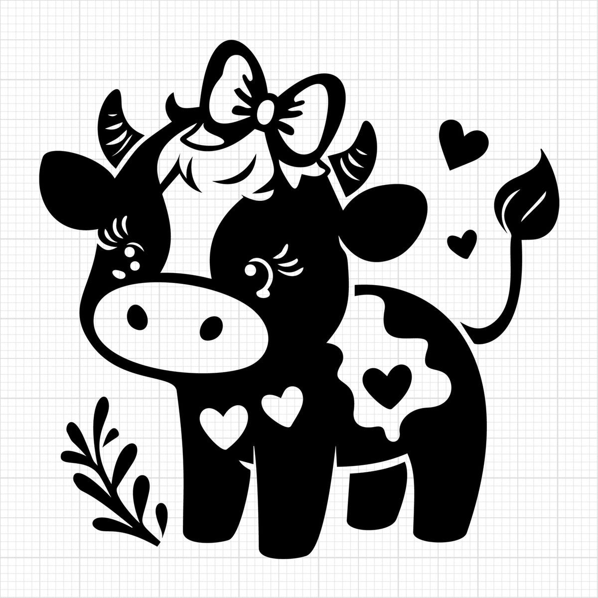 Cute Cow Silhouette 13