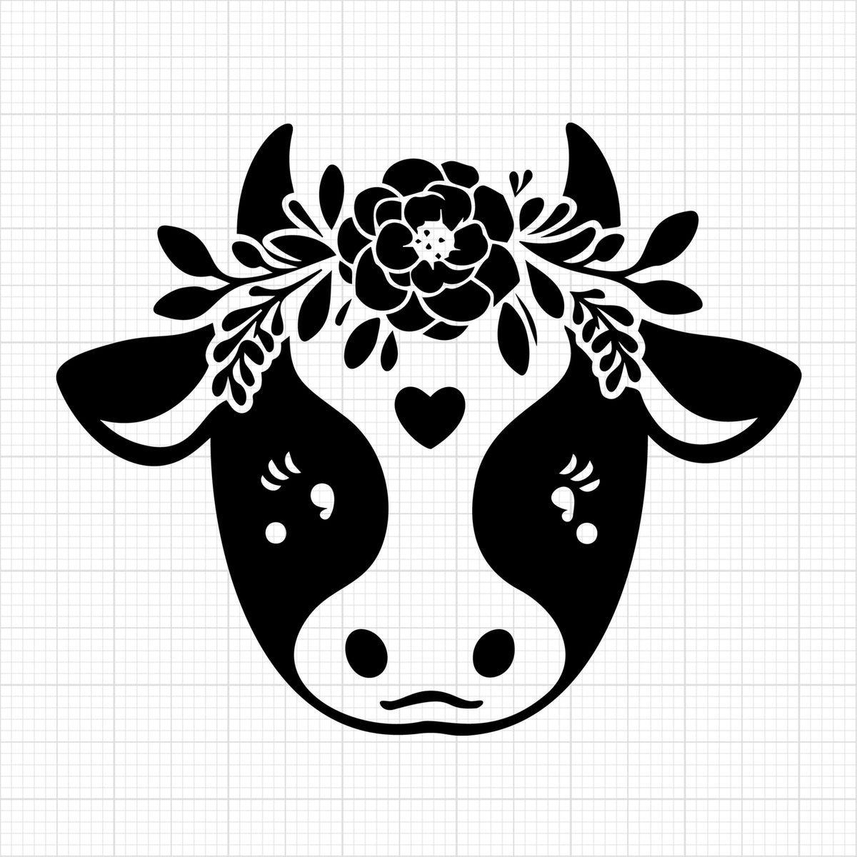 Cute Cow Silhouette 16