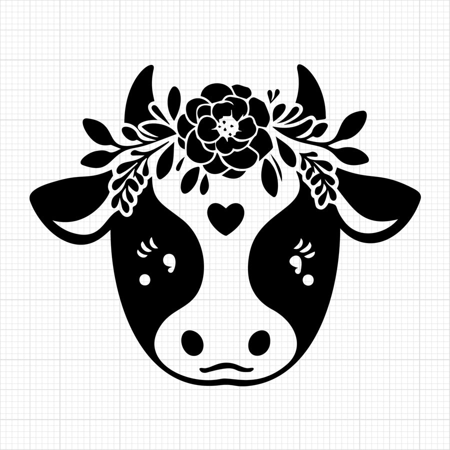 Cute Cow Silhouette 16