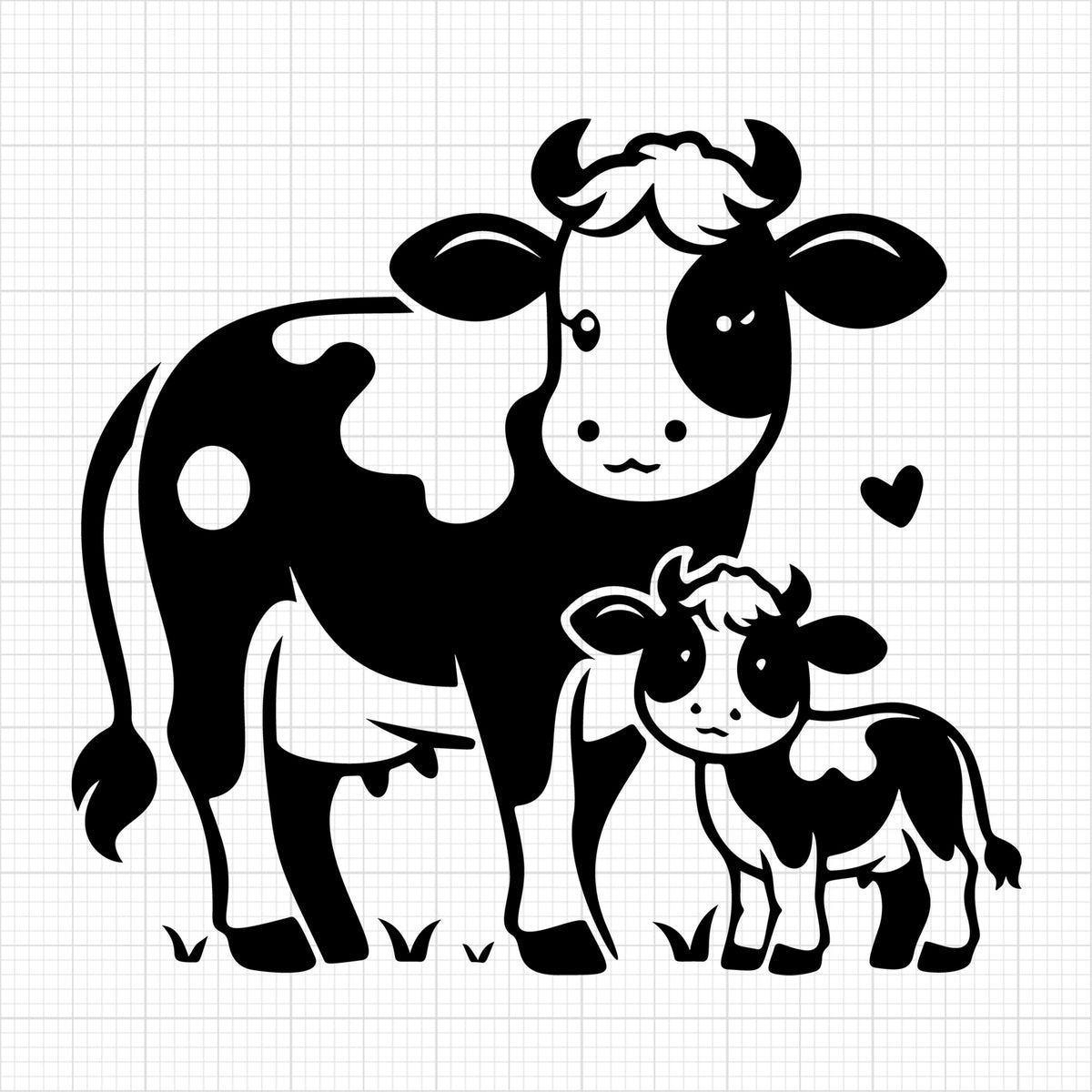 Cute Cow Silhouette 20