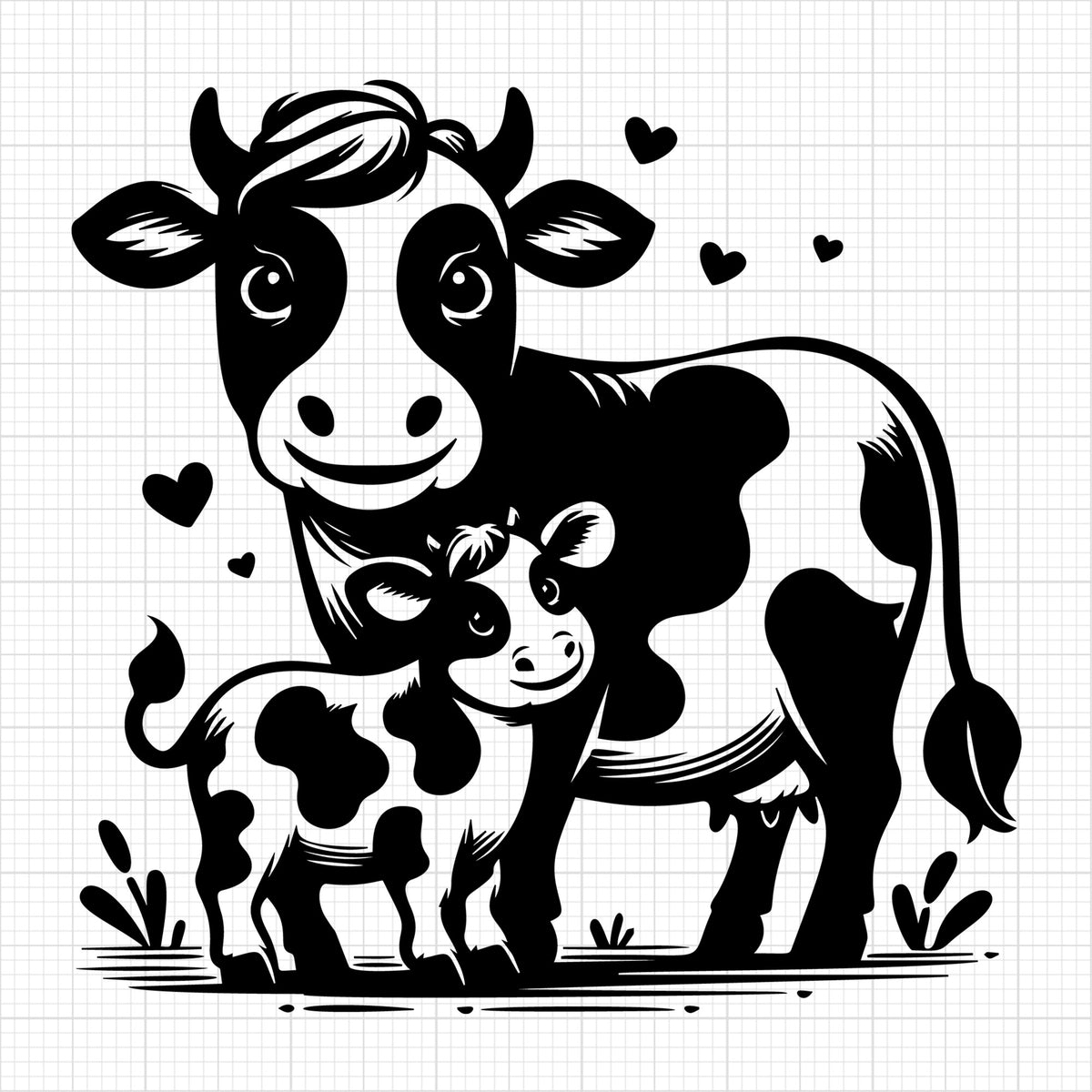 Cute Cow Silhouette 22