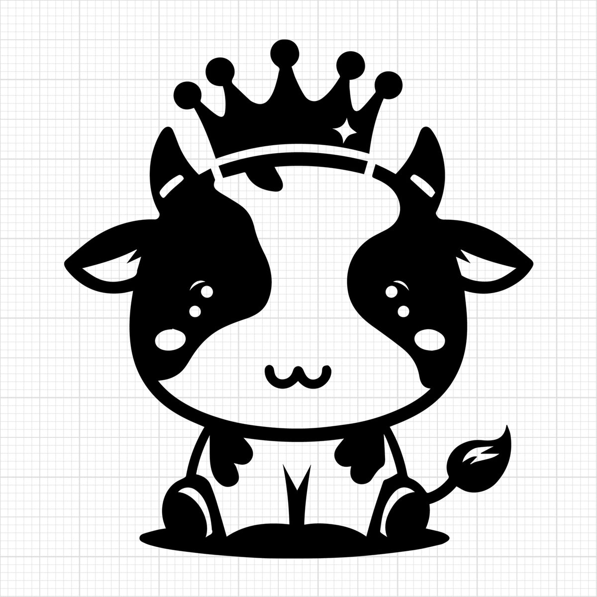 Cute Cow Silhouette 3