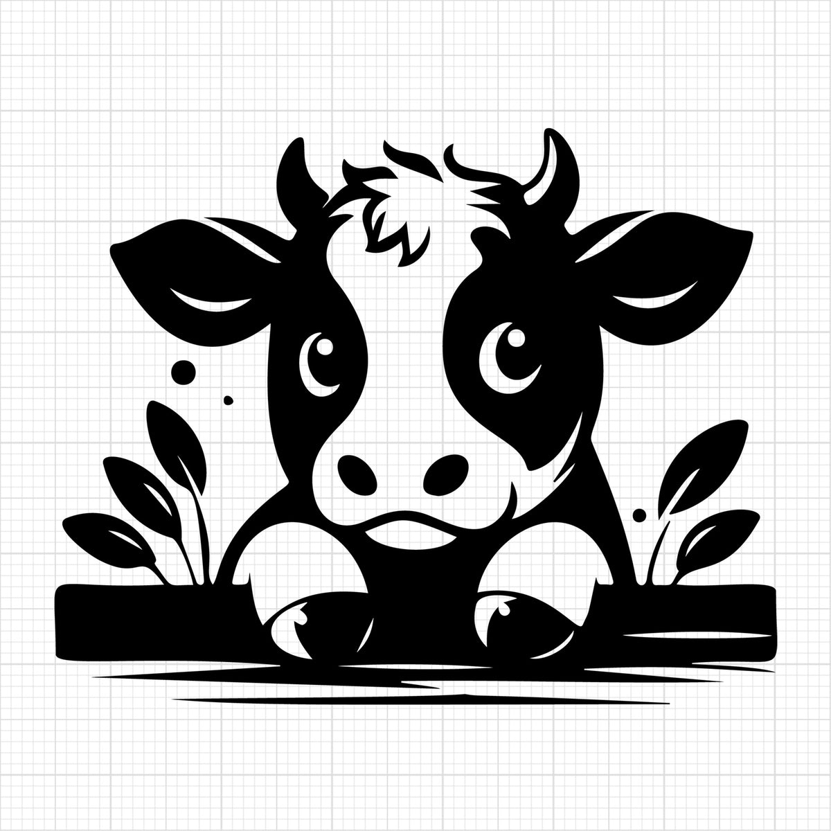 Cute Cow Silhouette 32