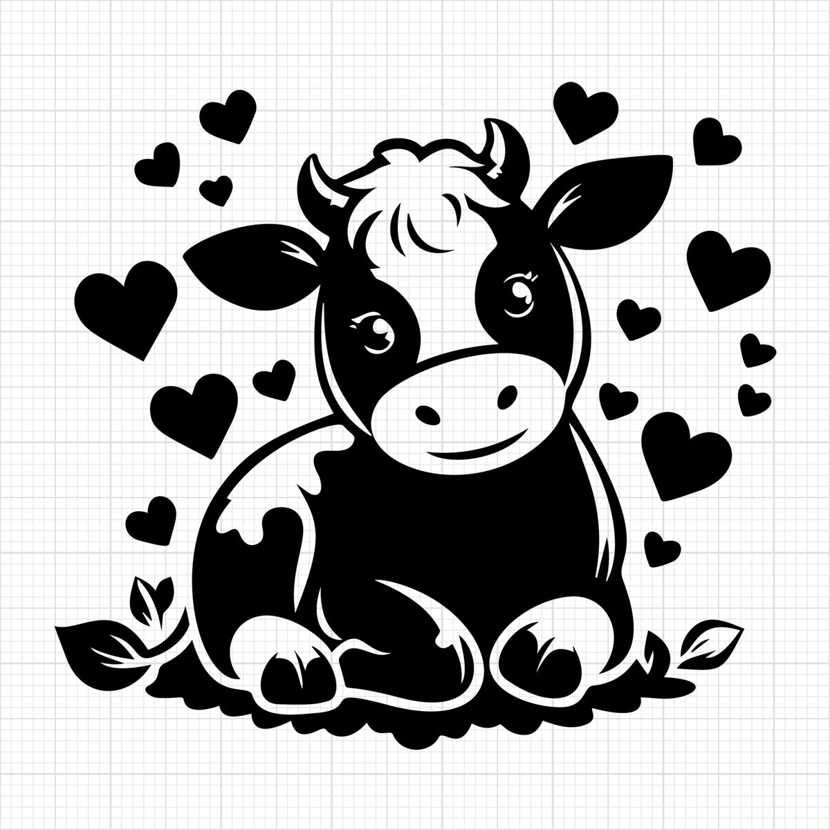 Cute Cow Silhouette 33