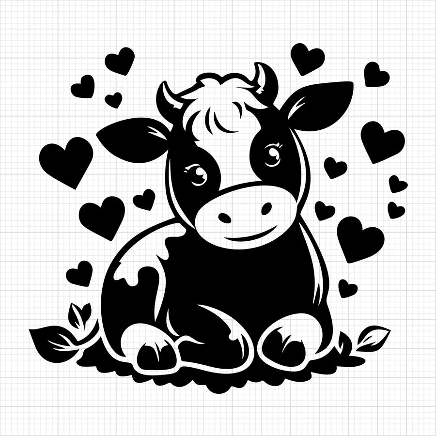Cute Cow Silhouette 33