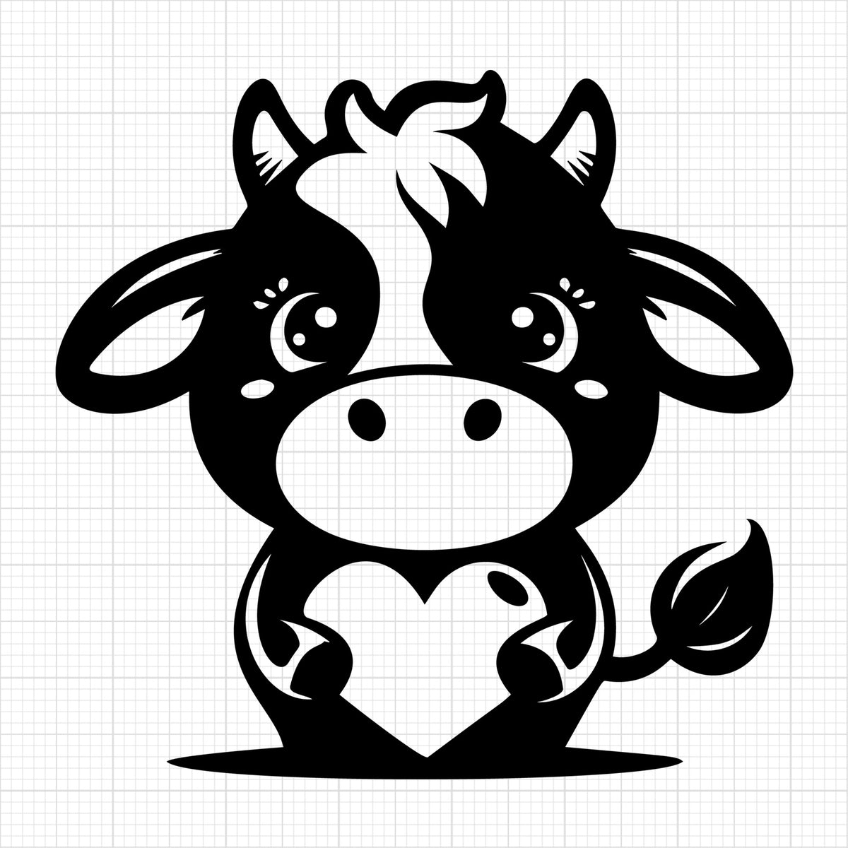 Cute Cow Silhouette 43