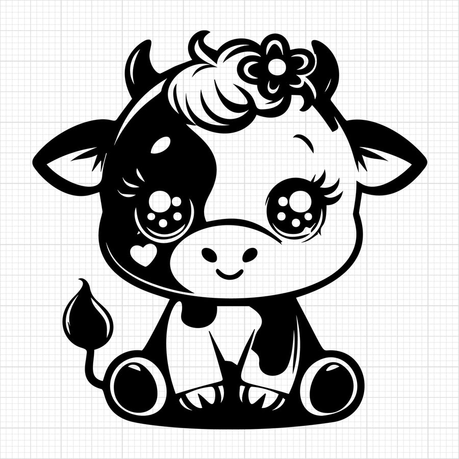 Cute Cow Silhouette 45