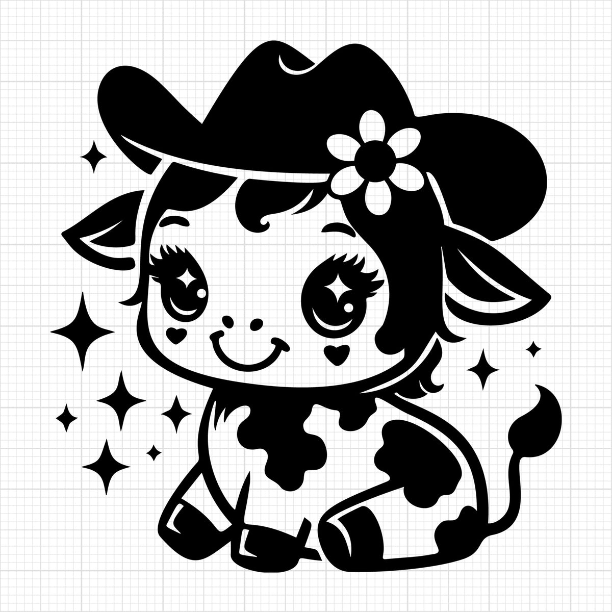 Cute Cow Silhouette 46