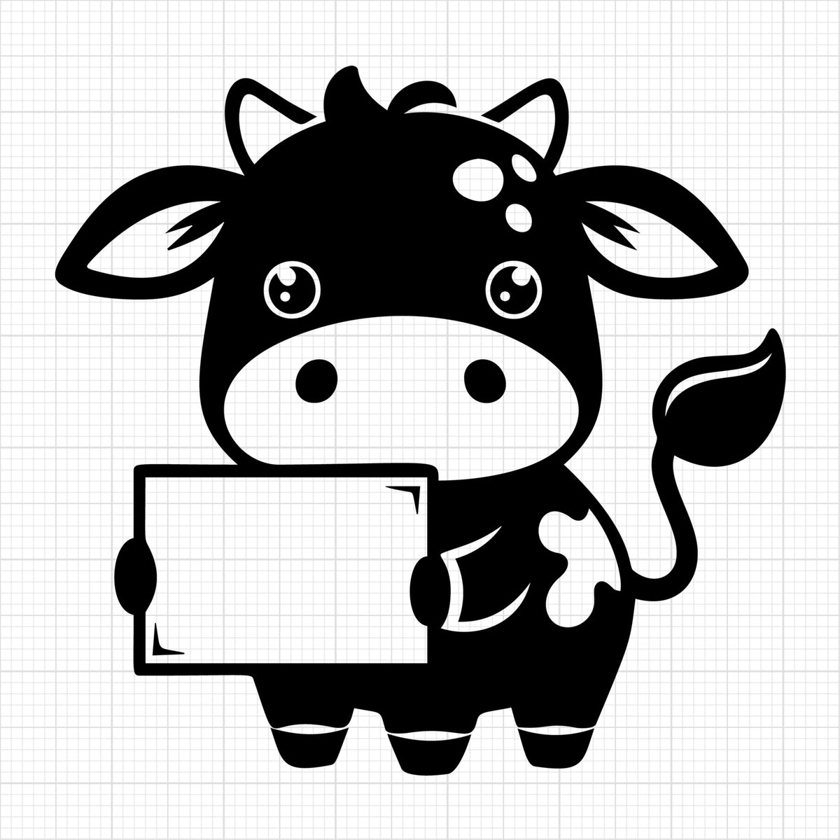 Cute Cow Silhouette 53