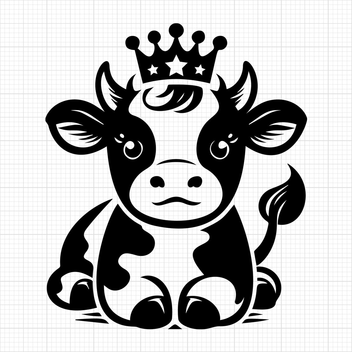 Cute Cow Silhouette 6