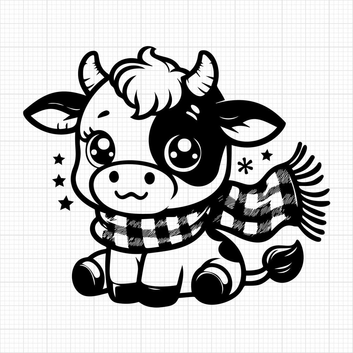 Cute Cow Silhouette 60