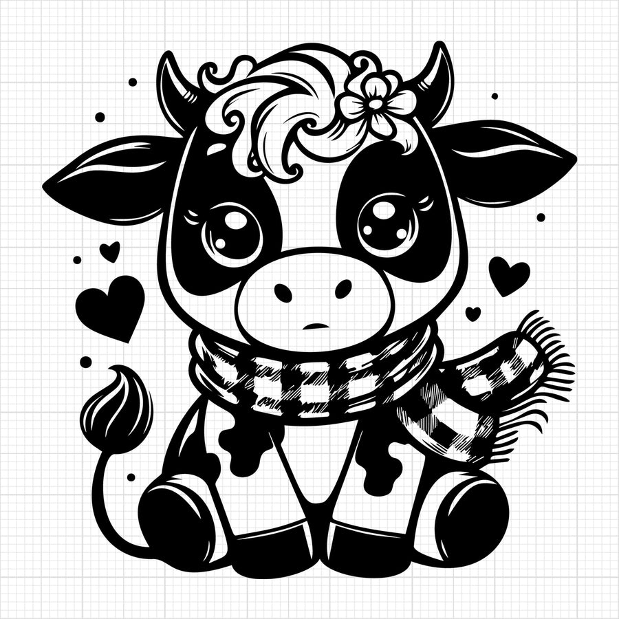 Cute Cow Silhouette 61