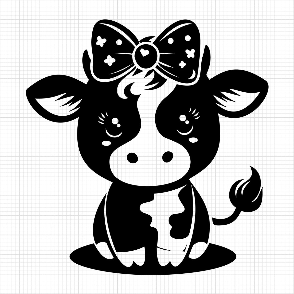 Cute Cow Silhouette 7