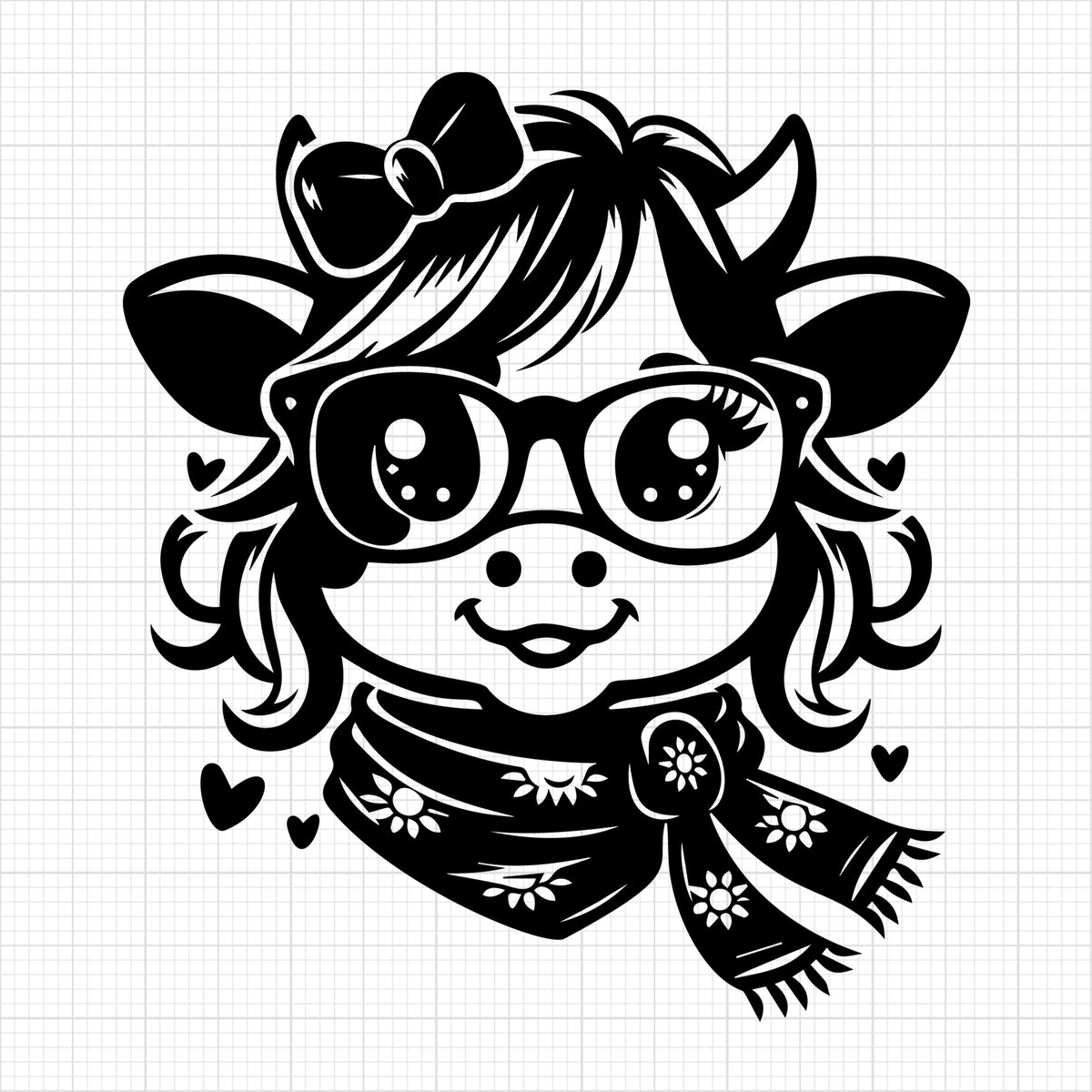 Cute Cow Silhouette 70