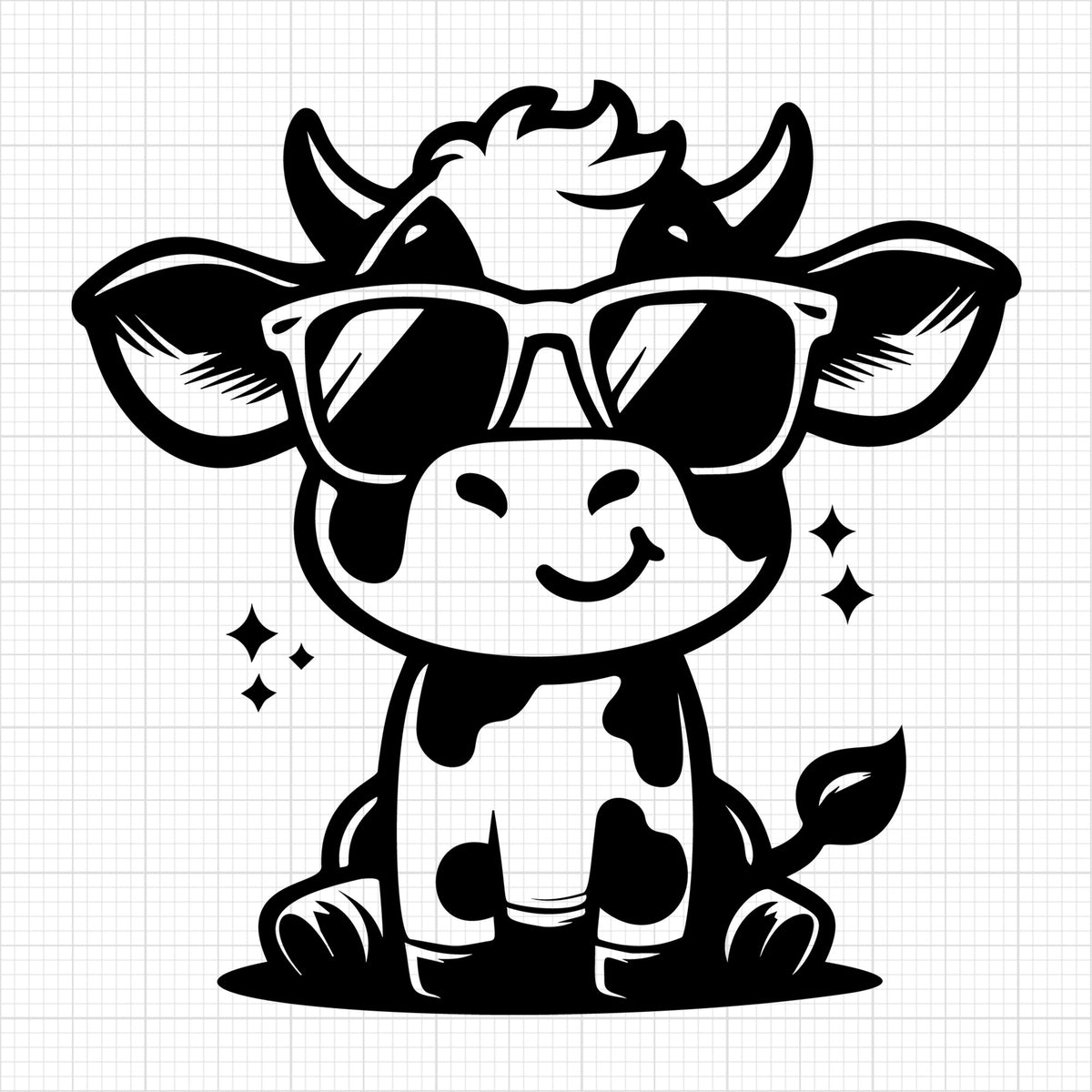 Cute Cow Silhouette 77