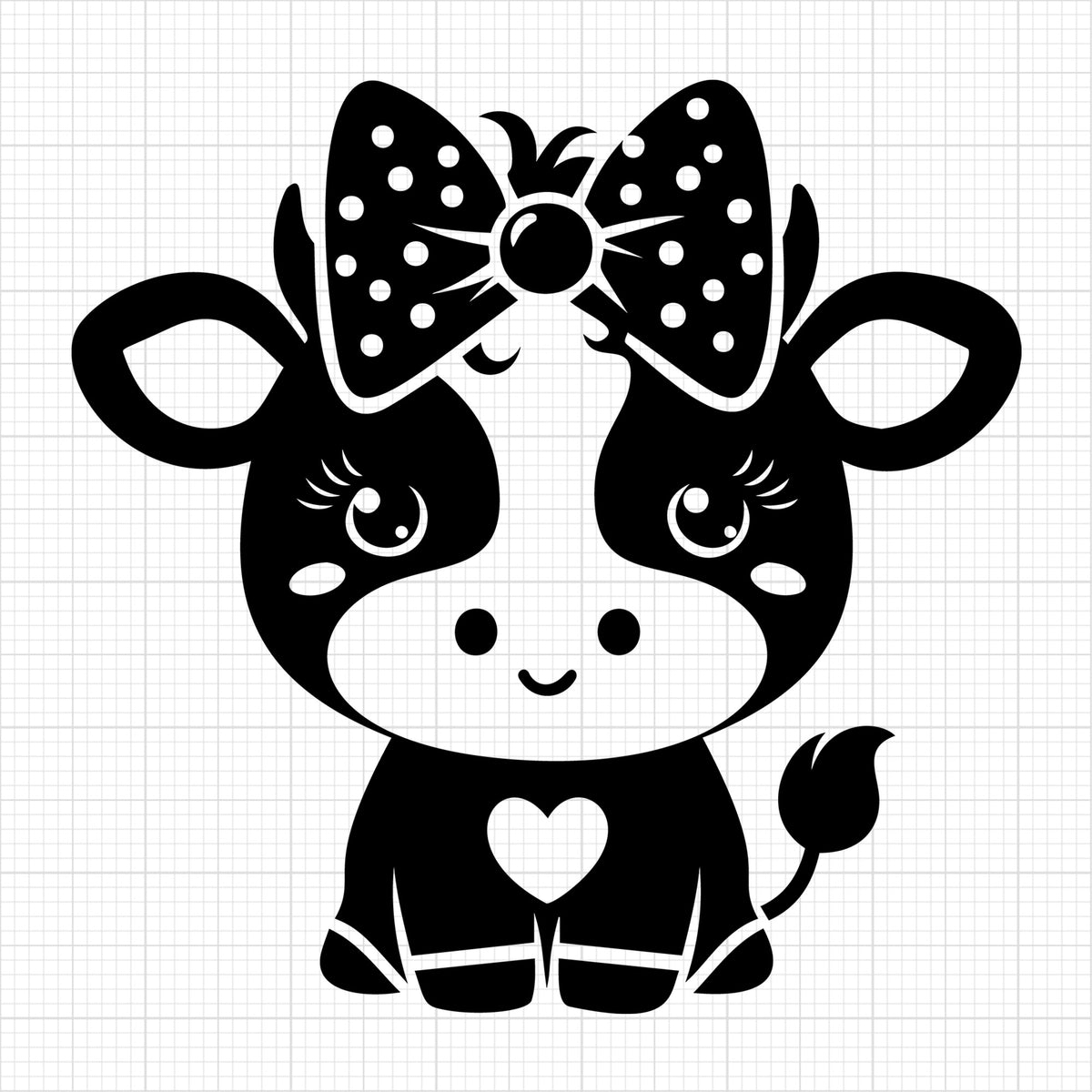 Cute Cow Silhouette 8