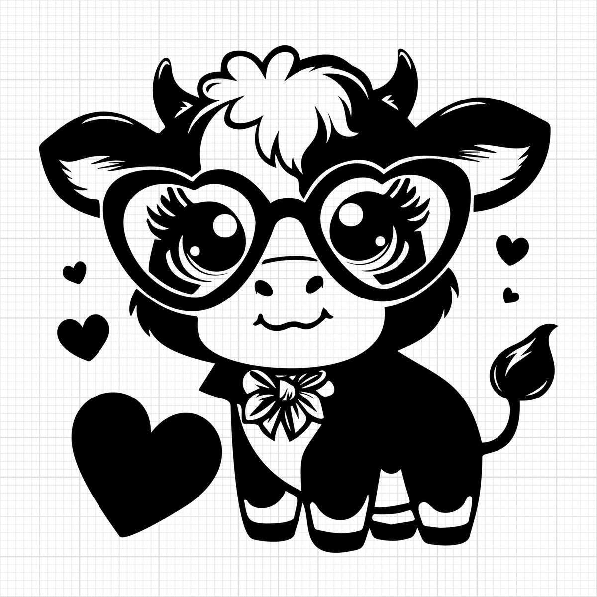 Cute Cow Silhouette 80